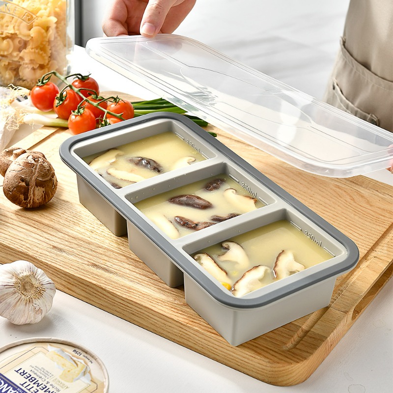قوالب سيليكون للتجميد، صواني س - مراجعة Meal Prep Template وسعره
