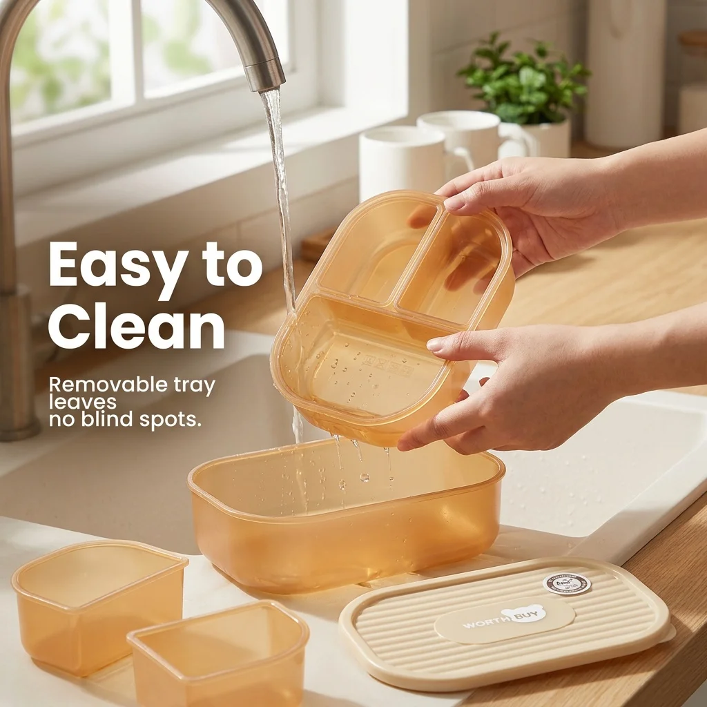 علبة طعام بلاستيكية مقسمة إلى  - مراجعة Meal Prep Or Prep Meal وسعره